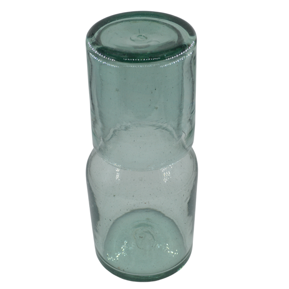 Botella con Vaso Cristal