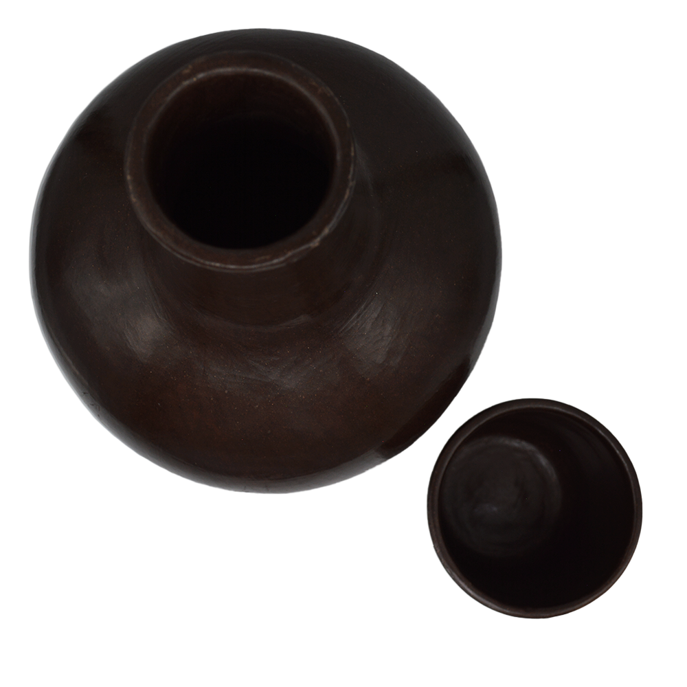 Botellón con Vaso Yolli | Barro Bruñido