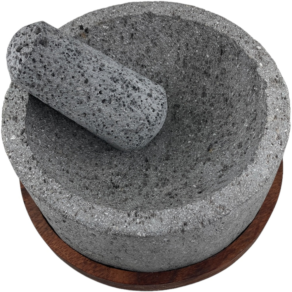 Molcajete Base Madera 'Ajalpan'
