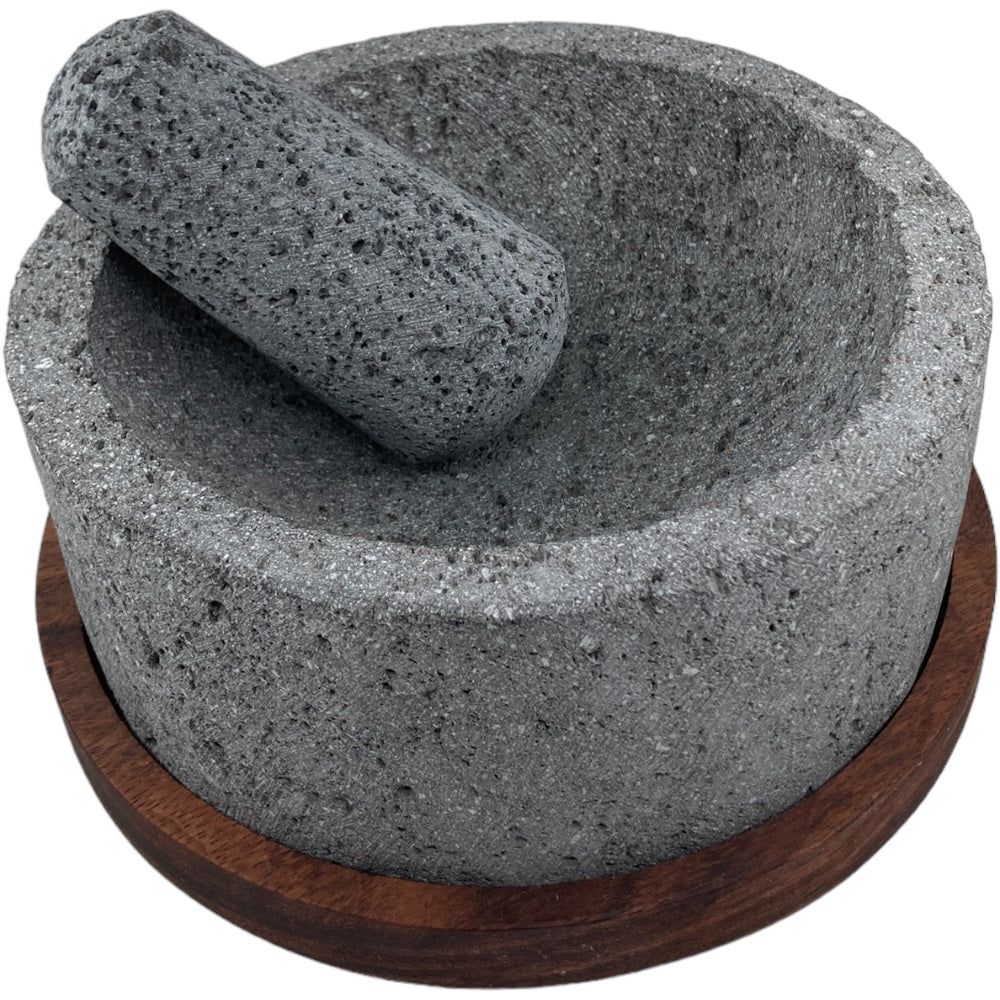 Molcajete Base Madera 'Ajalpan'