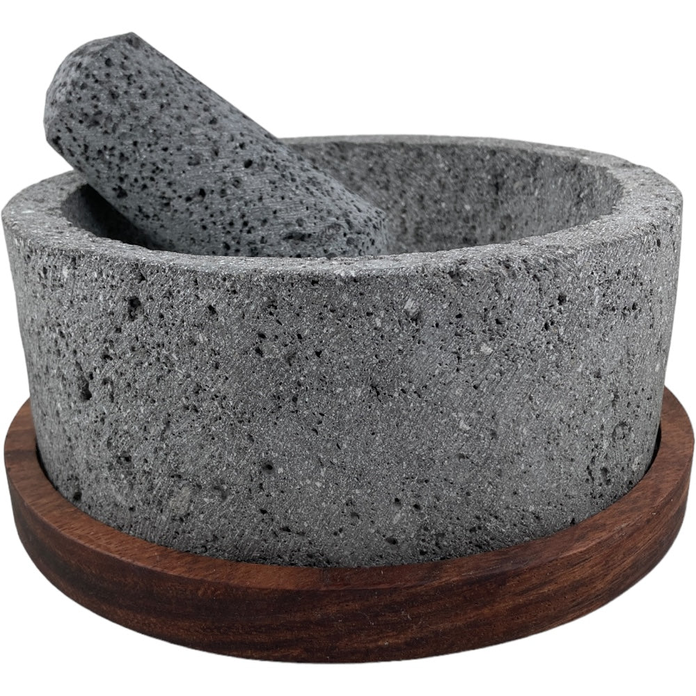 Molcajete Base Madera 'Ajalpan'