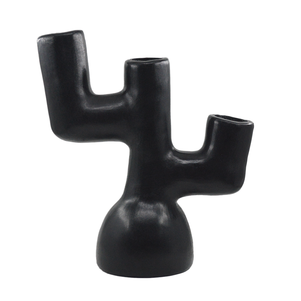 Candelabro Nopalli | Barro Negro