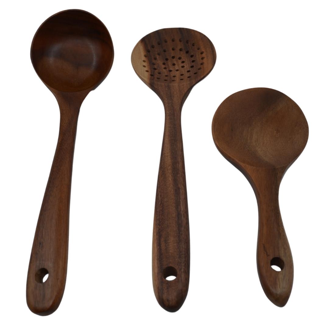 Juego de cucharas Parota