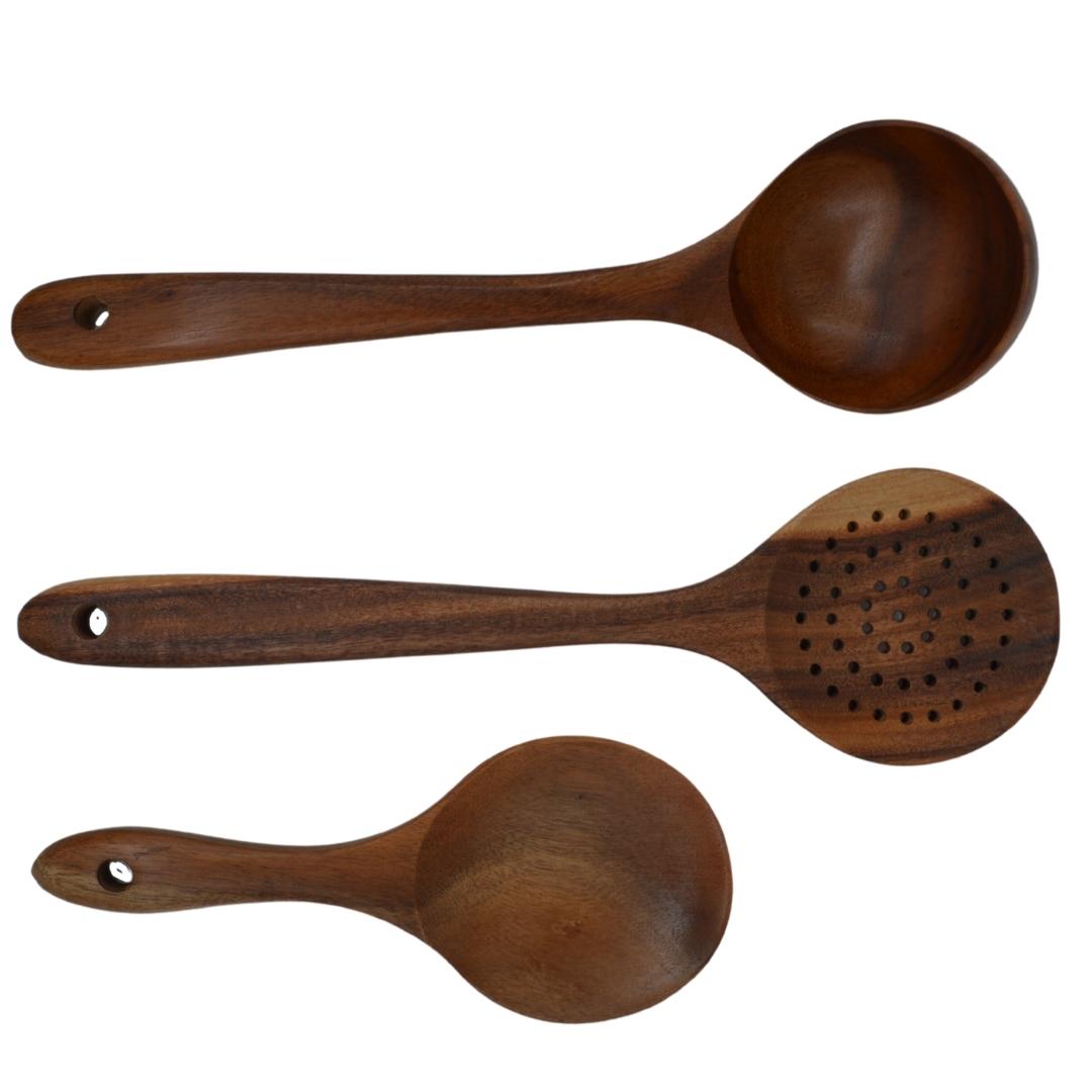 Juego de cucharas Parota