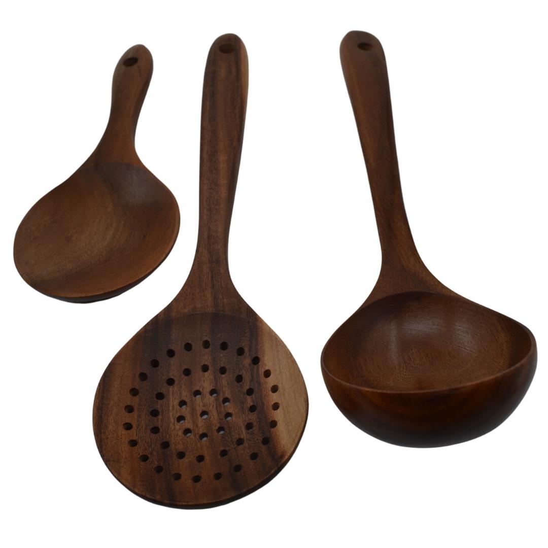 Juego de cucharas Parota