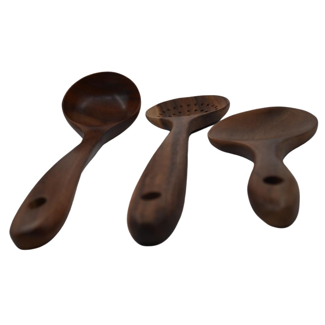 Juego de cucharas Parota
