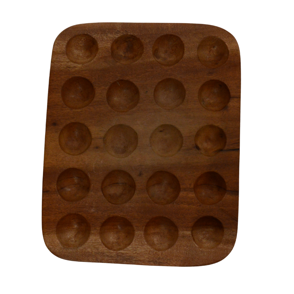 Organizador de huevos cuadrado | Madera Guamúchil