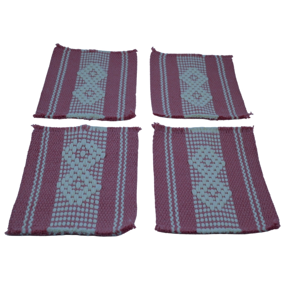 Porta Vasos Algodón | 4 Piezas
