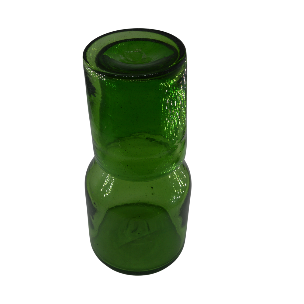 Botellón con Vaso | Vidrio Soplado