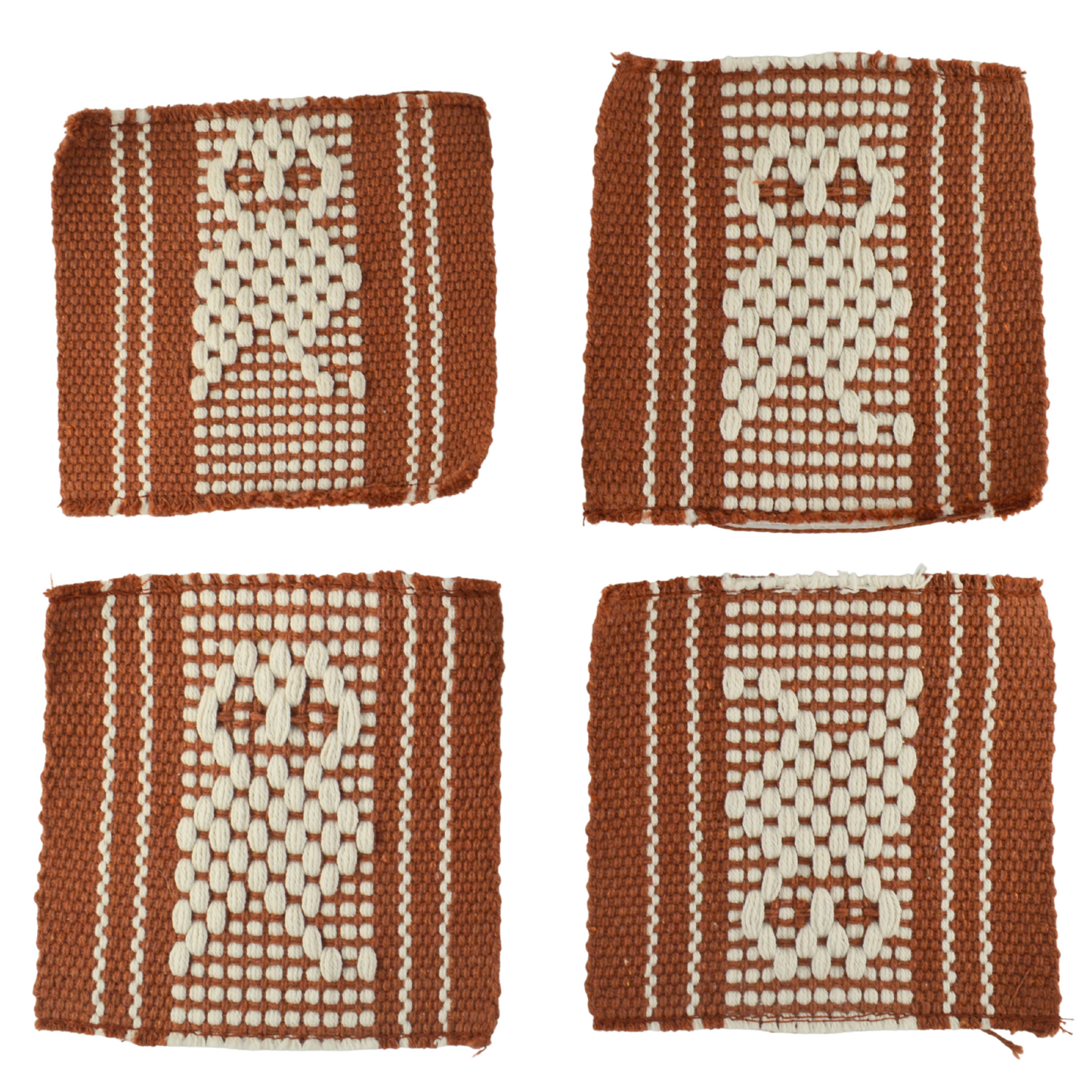 Porta Vasos Algodón | 4 Piezas