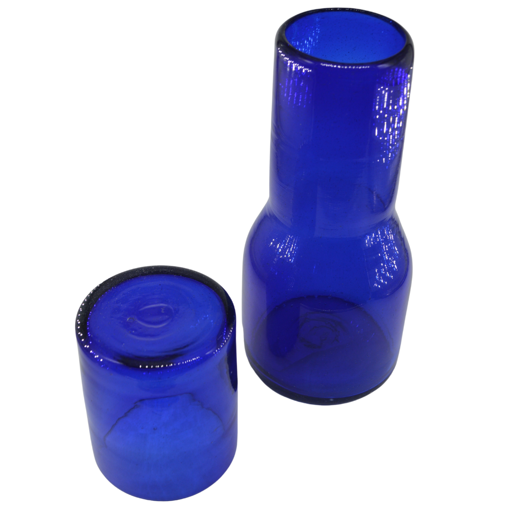 Botellón con Vaso de Vidrio