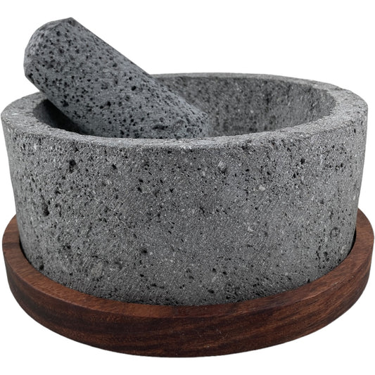 Molcajete Base Madera