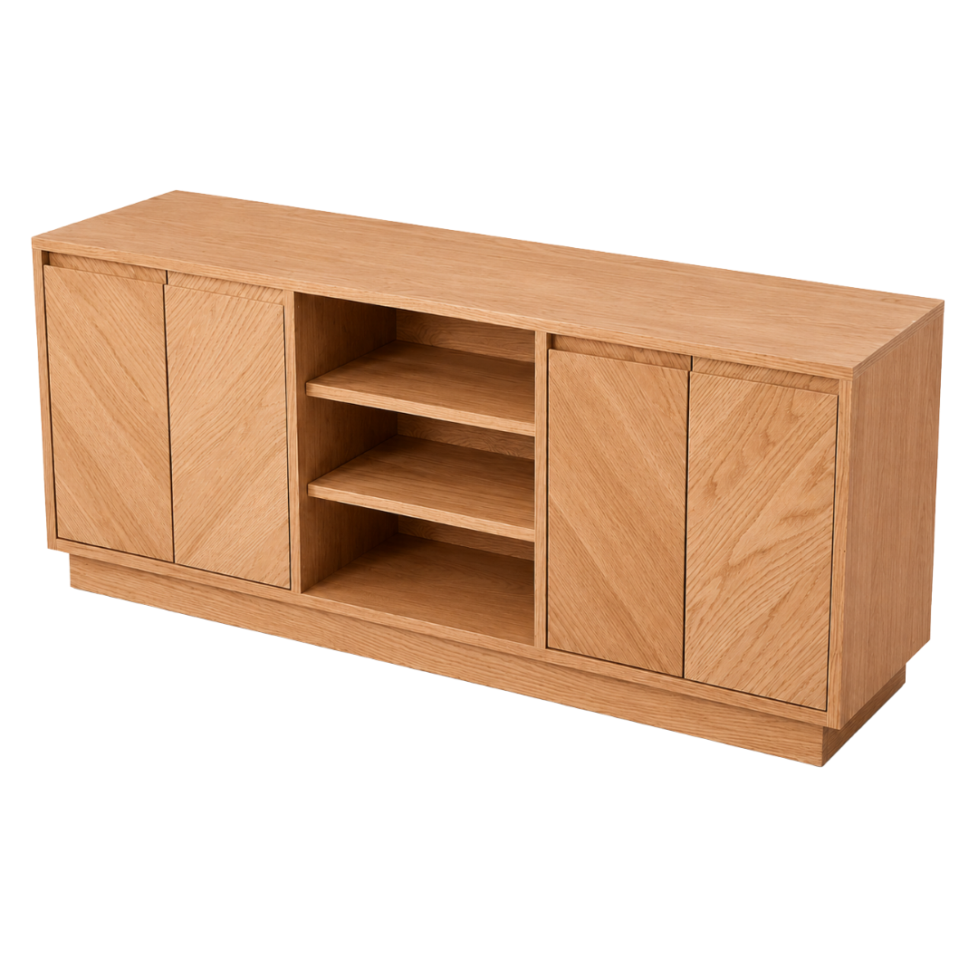 Mueble de TV 'Tolón' | Madera Encino Rojo
