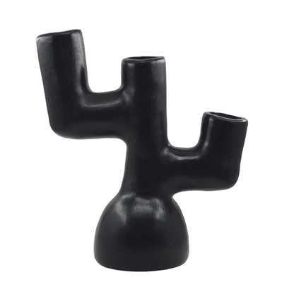 Candelabro Nopalli | Barro Negro