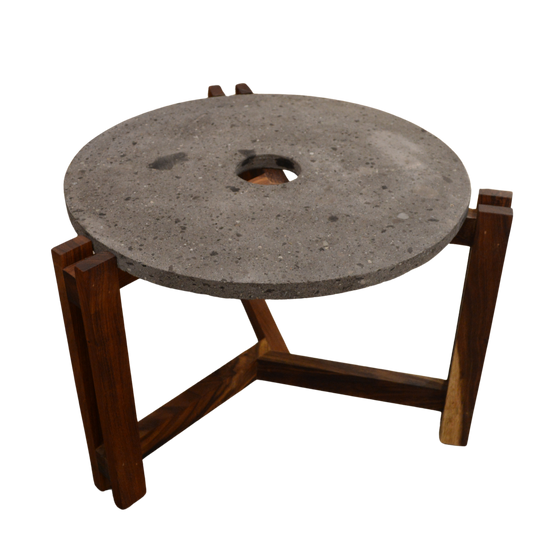 Mesa de centro 'Tera' | Madera Tzalam y Cantera