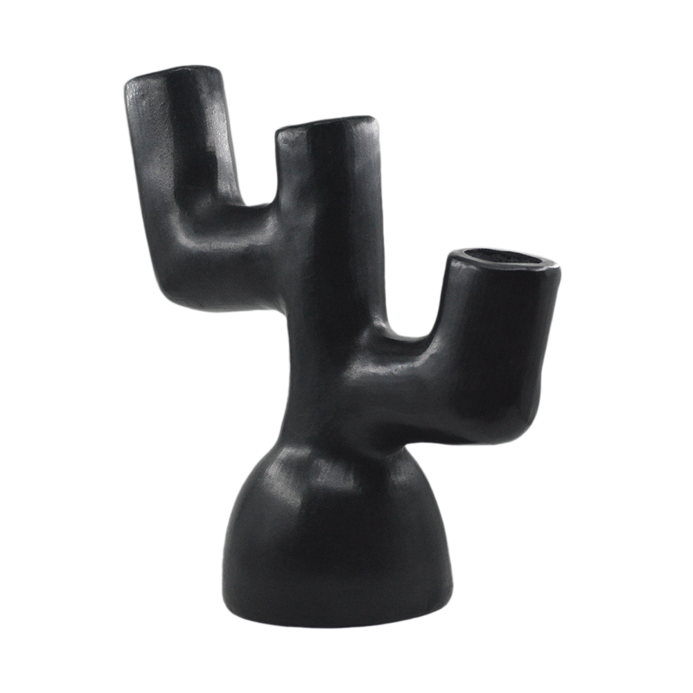 Candelabro Nopalli | Barro Negro