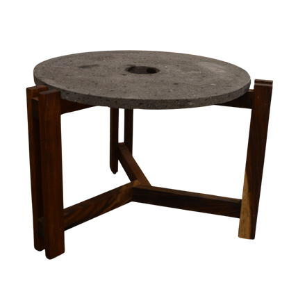 Mesa de centro 'Tera' | Madera Tzalam y Cantera