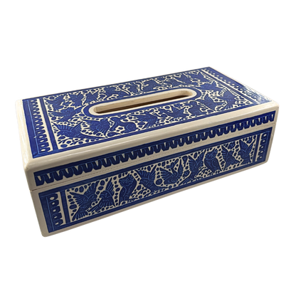 Caja para pañuelos Olinalá 'Amatl' | Madera de Lináloe