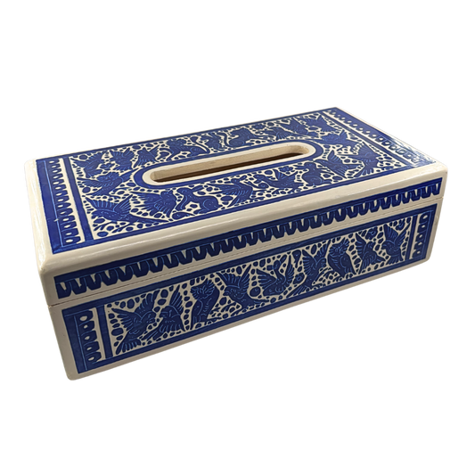 Caja para pañuelos Olinalá 'Amatl' | Madera de Lináloe