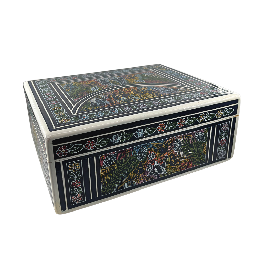 Caja Olinalá 'Lluvia' | Madera de Lináloe
