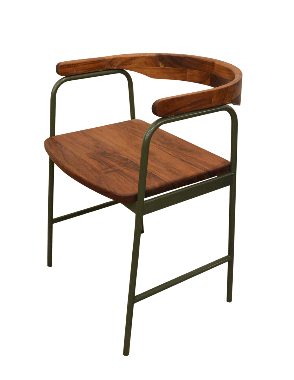 Silla 'Bali' | Acero y Madera Tzalam