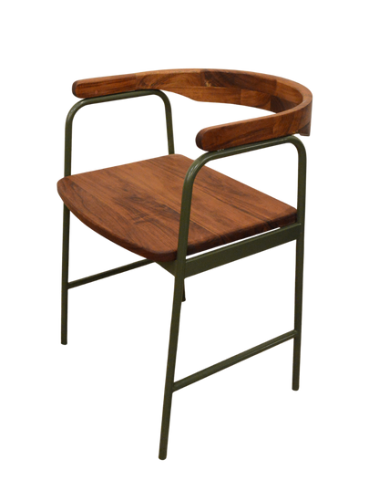 Silla 'Bali' | Acero y Madera Tzalam