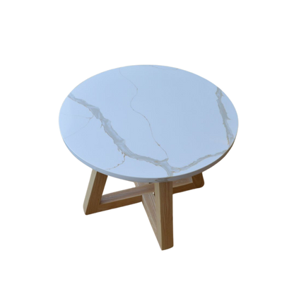 Mesa de centro 'Roma' | Madera Fresno Cuarzo