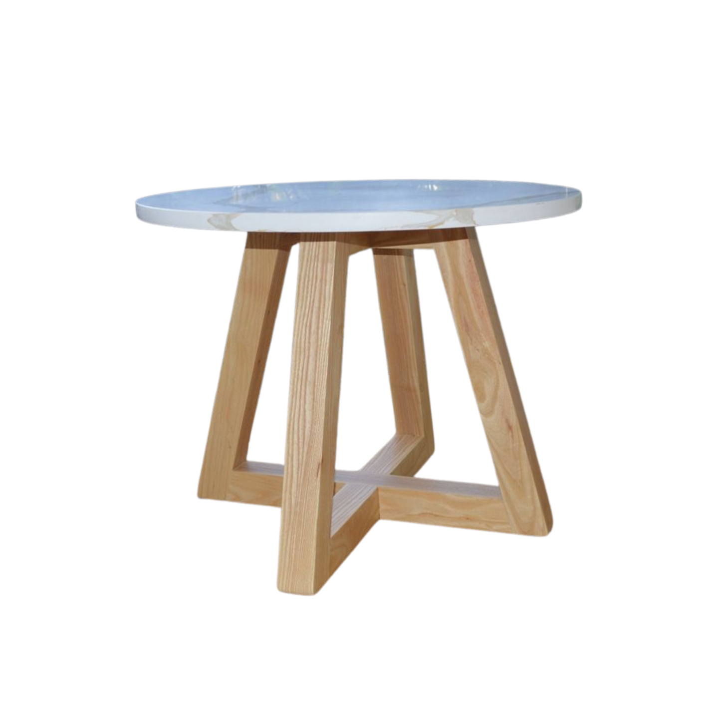Mesa de centro 'Roma' | Madera Fresno Cuarzo