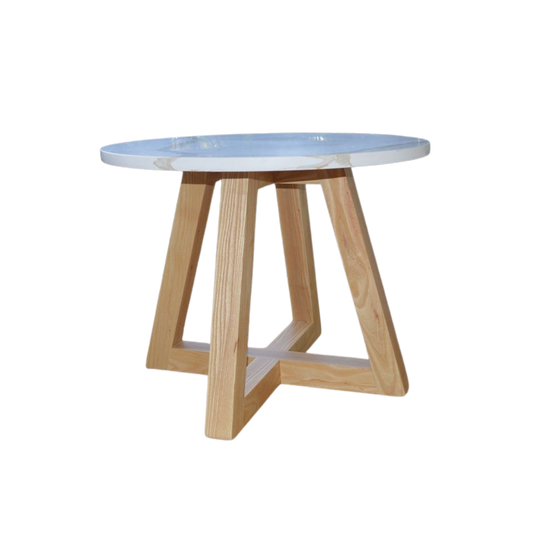 Mesa de centro 'Roma' | Madera Fresno Cuarzo