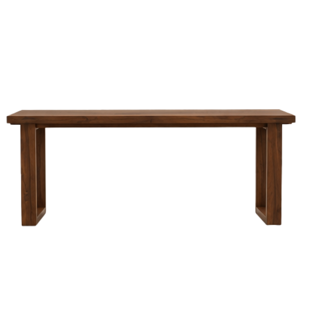 Juego de Mesa 'Esmeralda' | Madera Tzalam y Cuero
