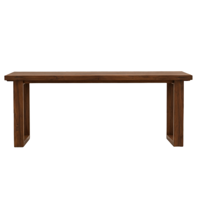 Juego de Mesa 'Esmeralda' | Madera Tzalam y Cuero