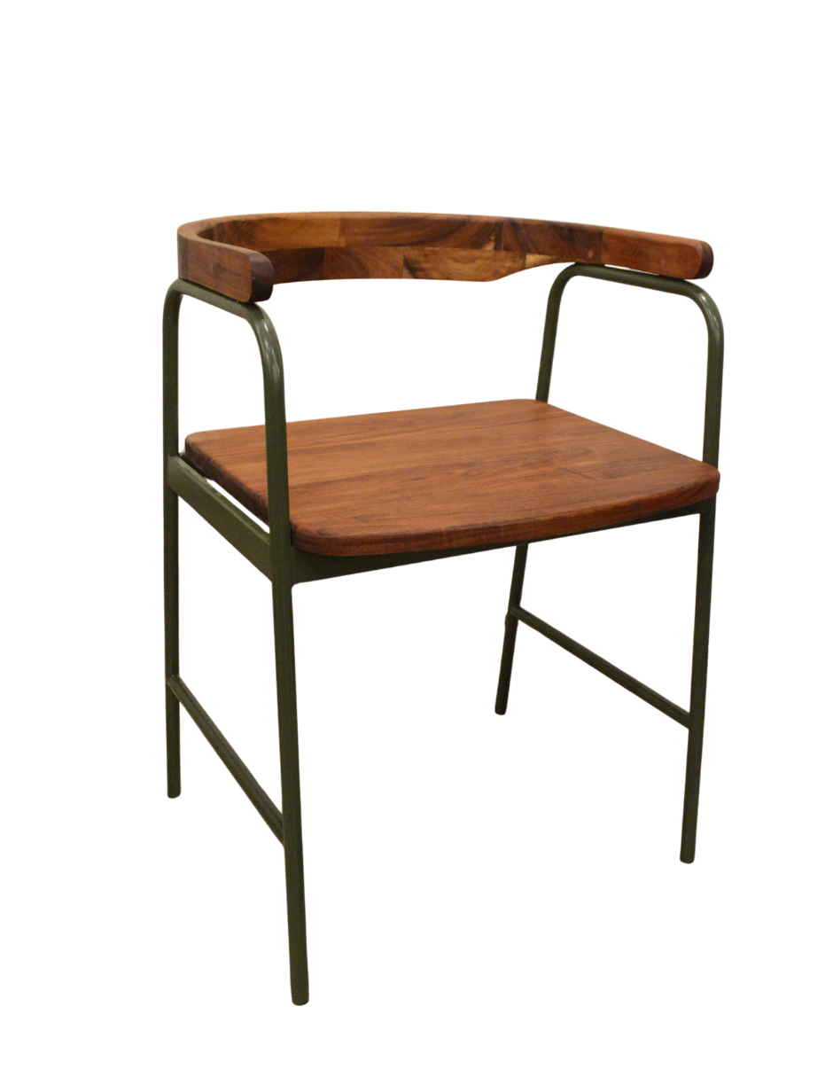 Silla 'Bali' | Acero y Madera Tzalam