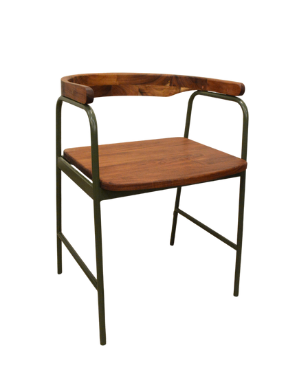 Silla 'Bali' | Acero y Madera Tzalam