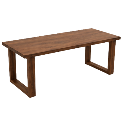 Juego de Mesa 'Esmeralda' | Madera Tzalam y Cuero