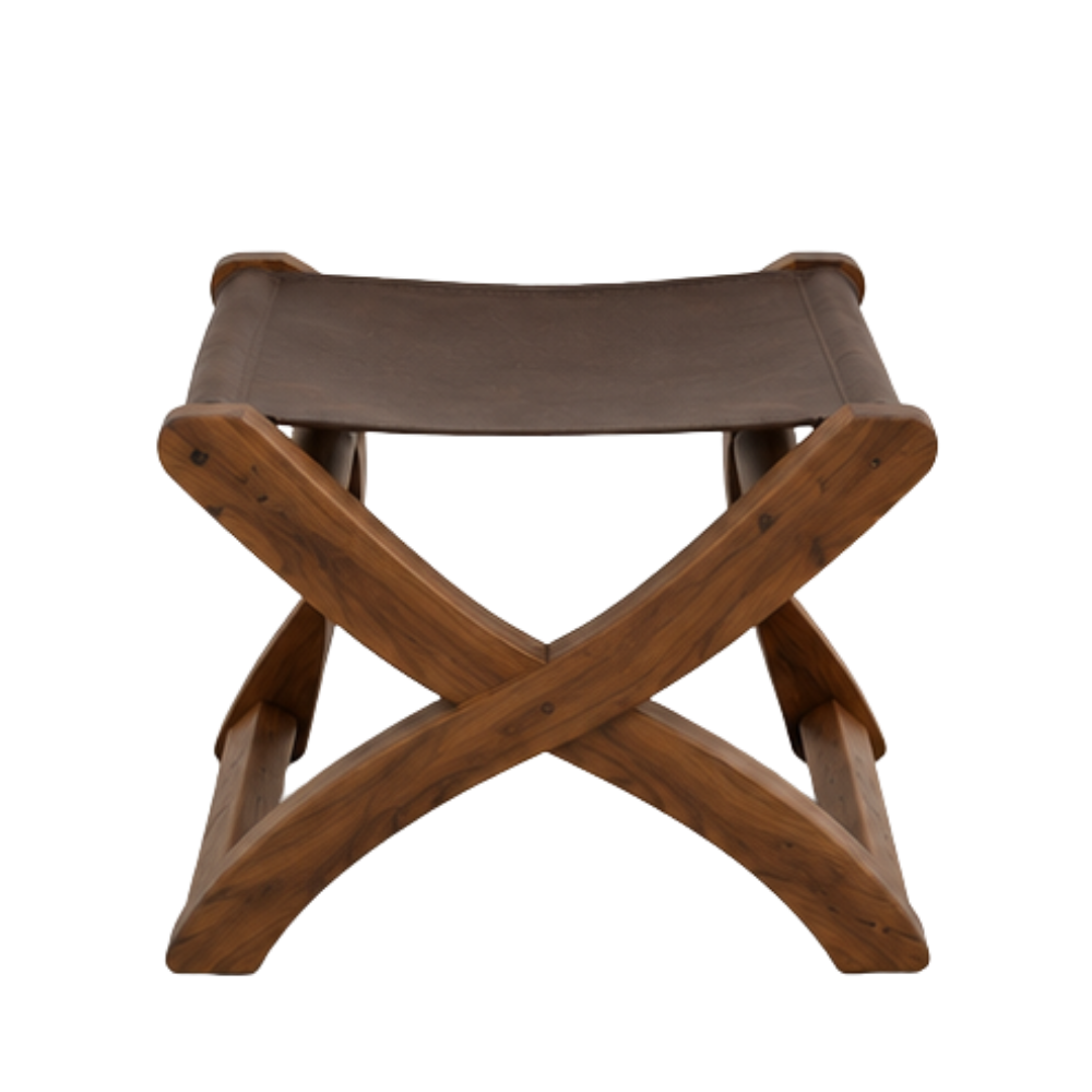 Juego de Mesa 'Esmeralda' | Madera Tzalam y Cuero
