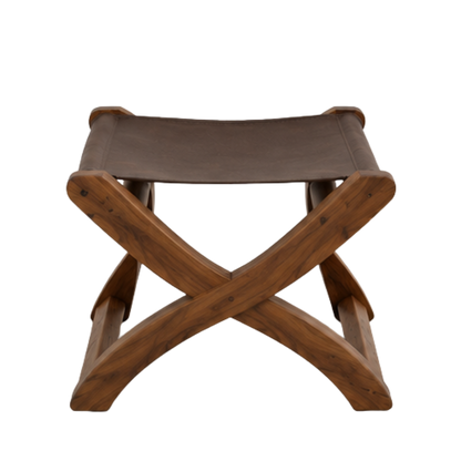 Juego de Mesa 'Esmeralda' | Madera Tzalam y Cuero