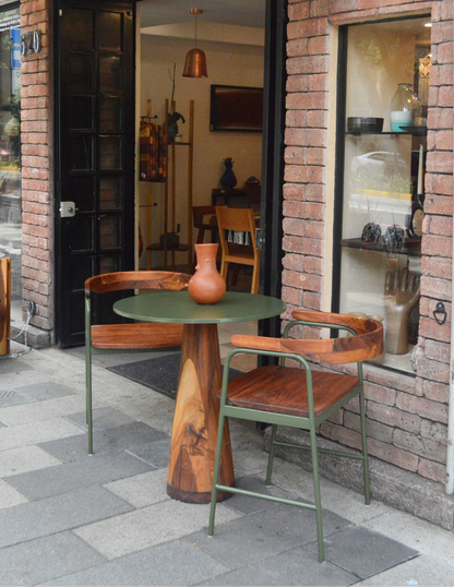 Silla 'Bali' | Acero y Madera Tzalam