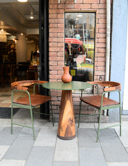 Silla 'Bali' | Acero y Madera Tzalam