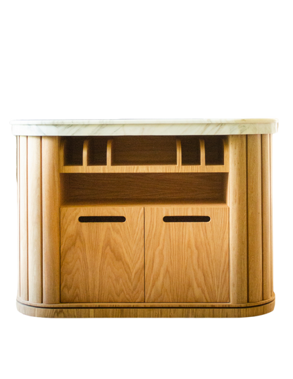 Mueble Comandas 'Holanda' | Madera Roble Europeo y Mármol