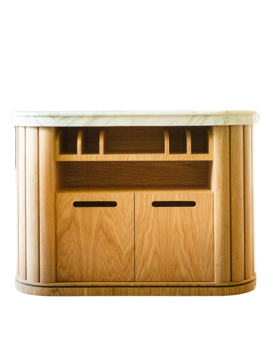 Mueble Comandas 'Holanda' | Madera Roble Europeo y Mármol