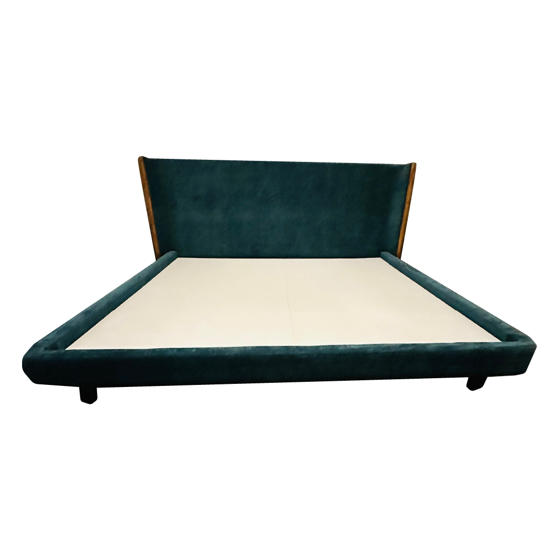 Cama 'Moises' | Madera Parota y Tapicería Tela