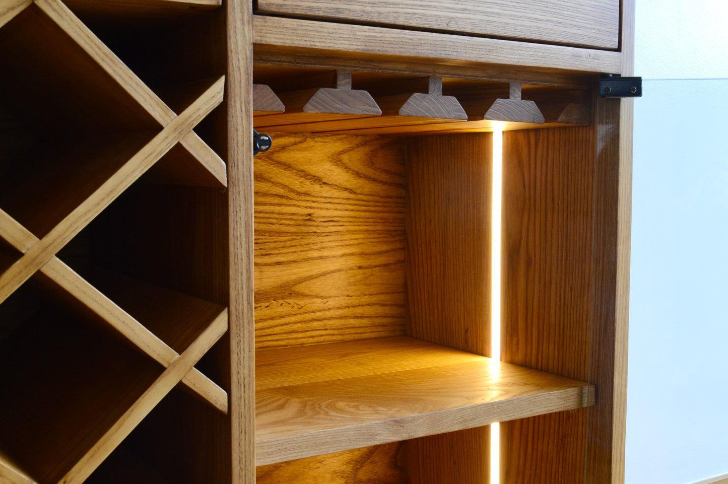 Credenza 'Reserva' | Madera de Fresno y Cuarzo