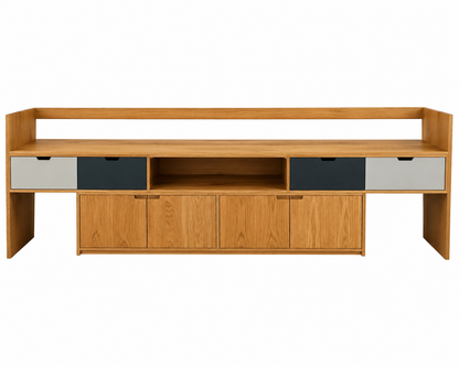 Mueble de TV 'Manila' | Madera Encino Rojo