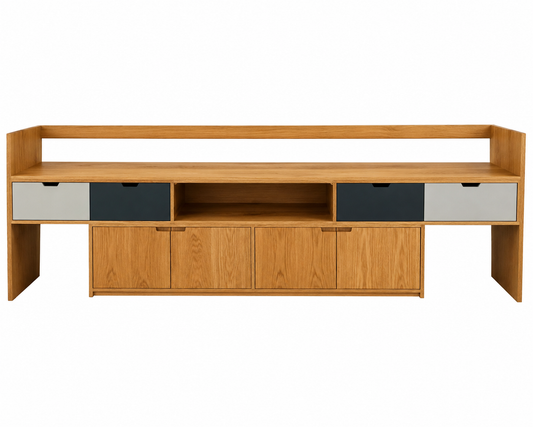 Mueble de TV 'Manila' | Madera Encino Rojo