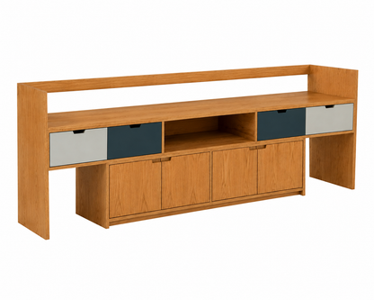 Mueble de TV 'Manila' | Madera Encino Rojo