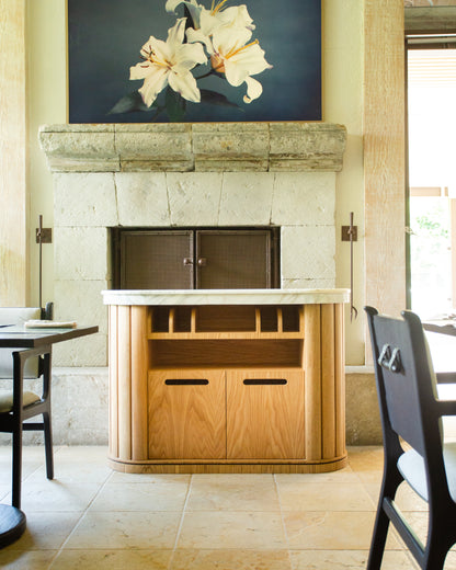Mueble Comandas 'Holanda' | Madera Roble Europeo y Mármol