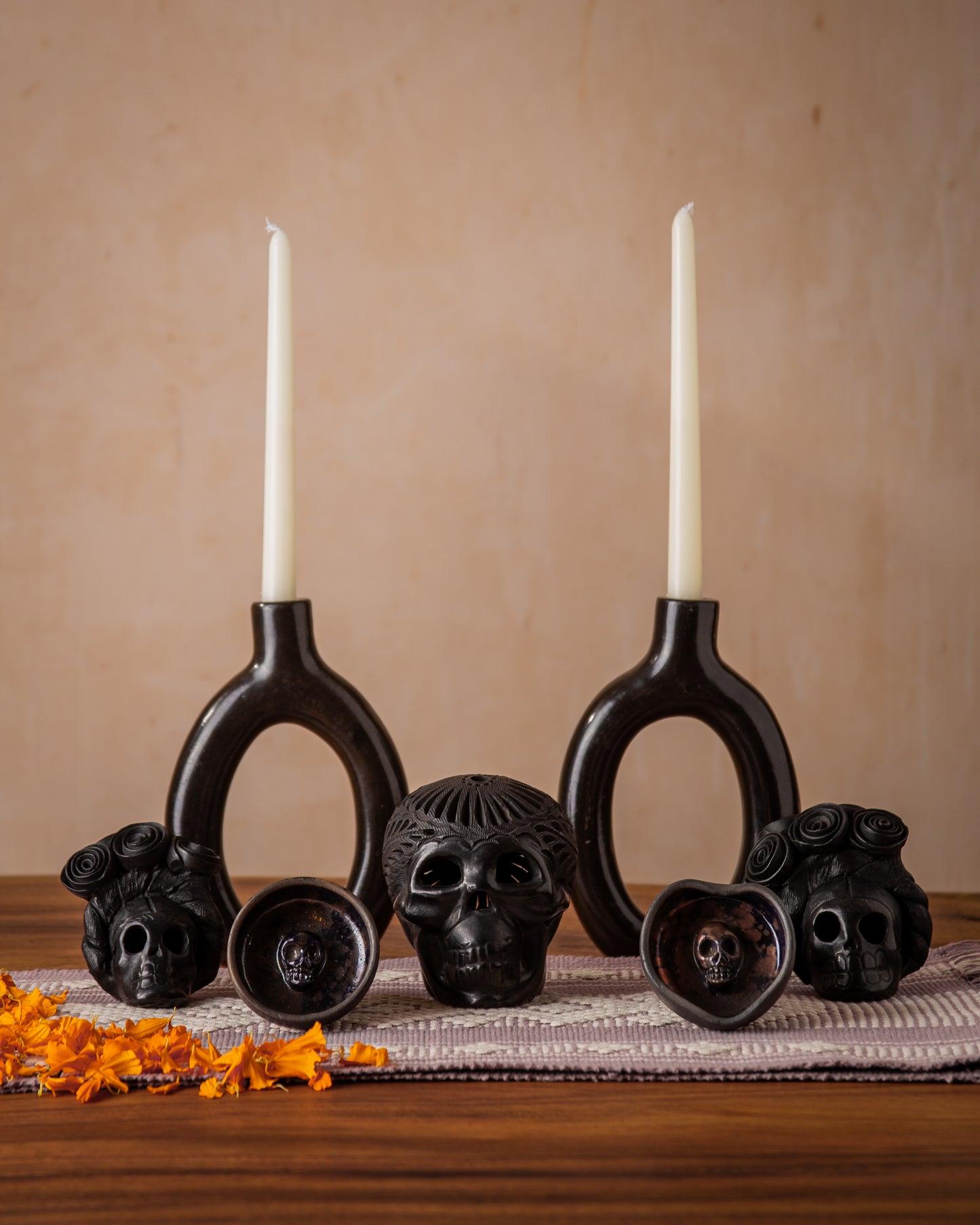 Candelabro 'Cueyatl' | Barro Bruñido