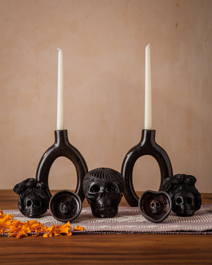 Candelabro 'Cueyatl' | Barro Bruñido
