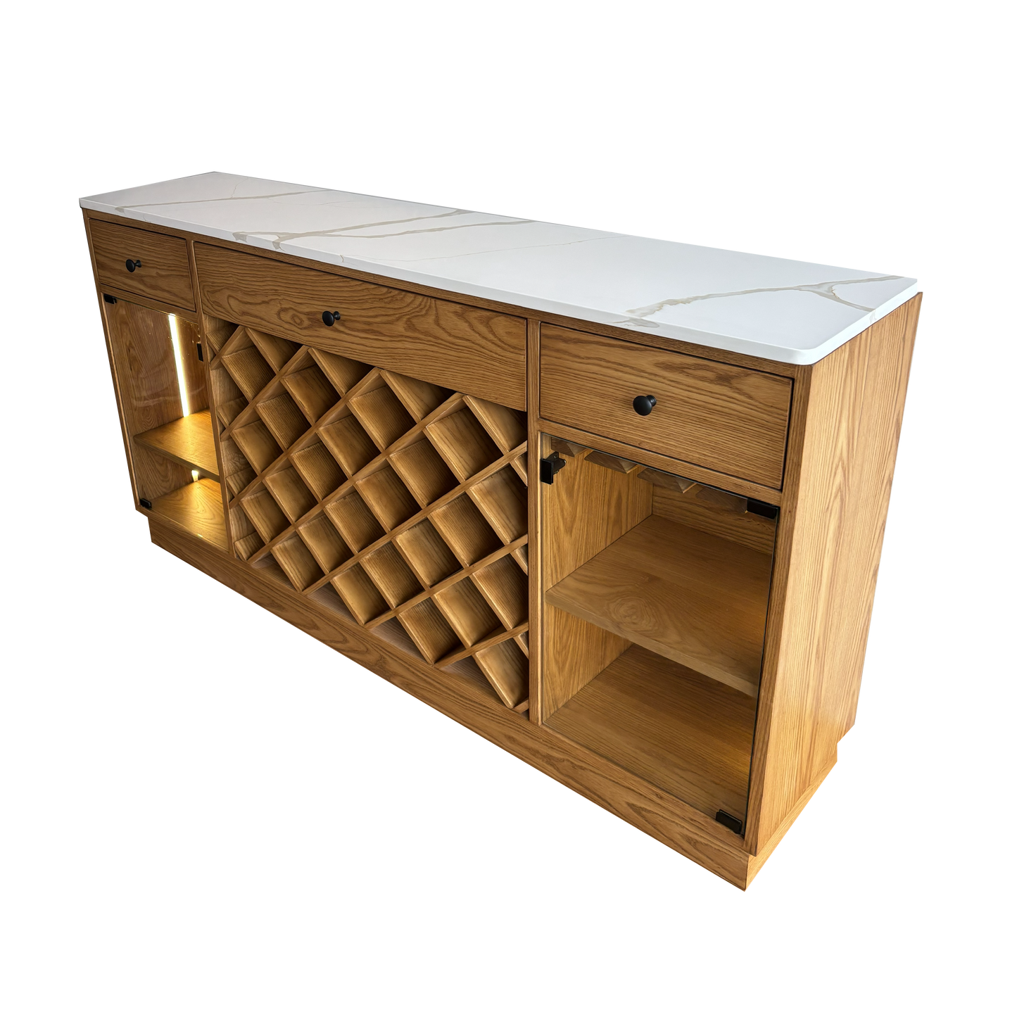 Credenza 'Reserva' | Madera de Fresno y Cuarzo