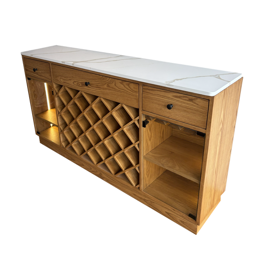 Credenza 'Reserva' | Madera de Fresno y Cuarzo